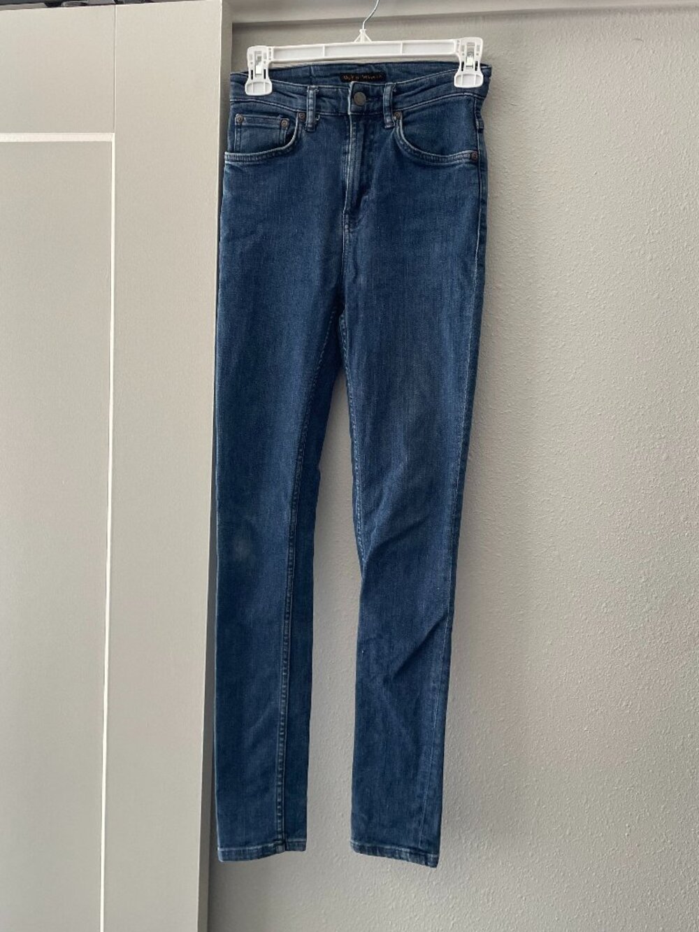 Nudie Jeans Hightop Tilde Blue Skinny Jeans